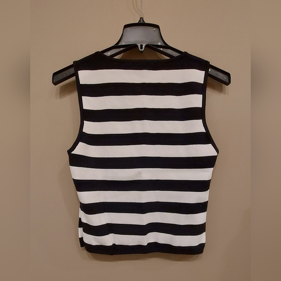 BNWOT Bailey 44 Heavy Knit Stripped Sweater Vest - Picture 2 of 4